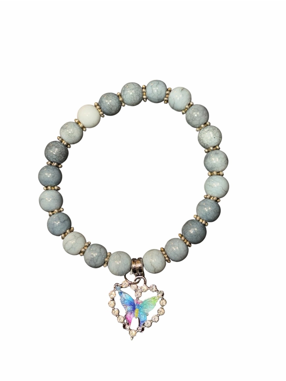 Butterfly heart charm bracelet - Picture 1 of 1